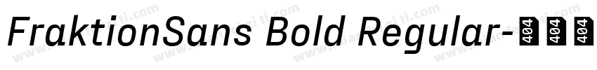 FraktionSans Bold Regular字体转换